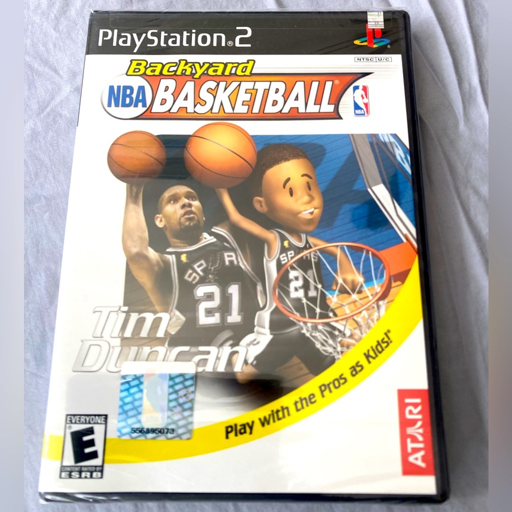 PS2 - Vintage - Backyard NBA Basketball Game “Tim Duncan” NWT Factory Sealed